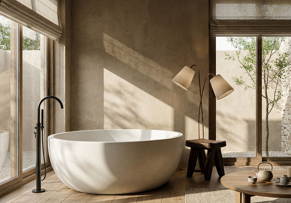 人造石浴缸如何打造酒店禅意空间